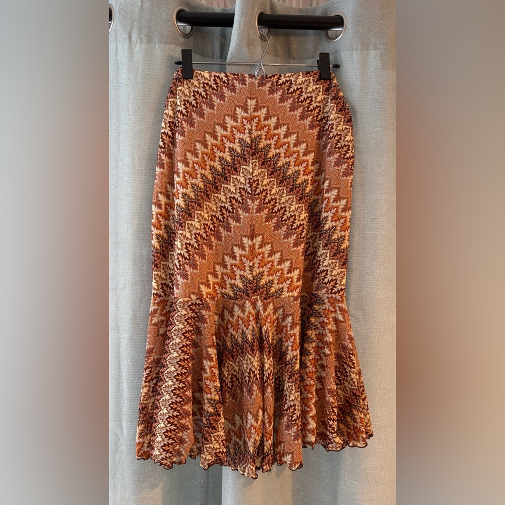 Banana Republic Multicolor Patterned A-Line Skirt Size Large